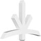 Ekena Millwork Alberta Architectural Grade PVC Gable Bracket, 48"W x 32"H x 4"D x 4"F, 16/12 Pitch GBP048X32X0404ALB00 - alternate 1